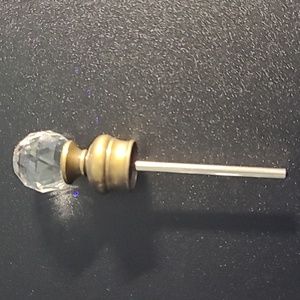 Vintage art perfume jeweled  Glass bottle .